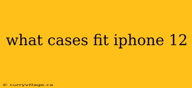 what cases fit iphone 12