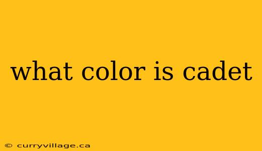 what color is cadet