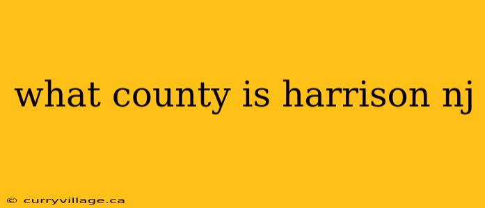 what county is harrison nj