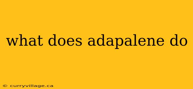 what does adapalene do