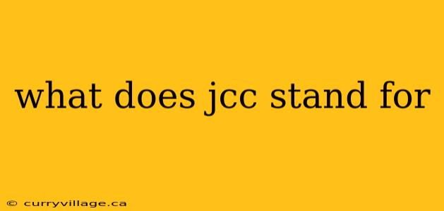 what does jcc stand for