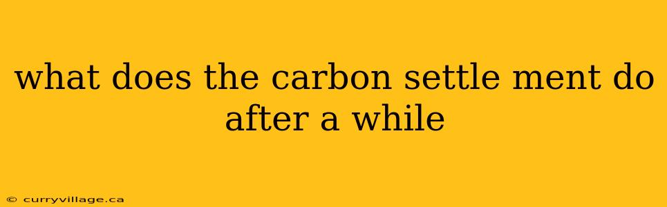 what does the carbon settle ment do after a while