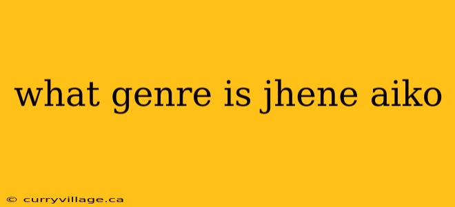 what genre is jhene aiko