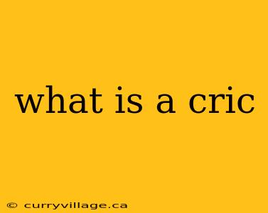what is a cric