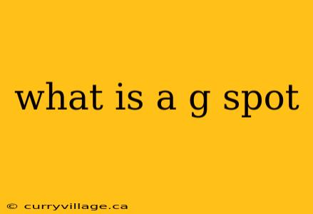 what is a g spot