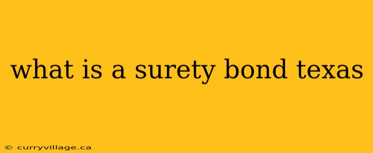 what is a surety bond texas