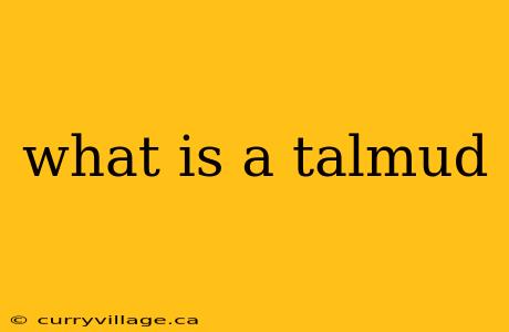 what is a talmud