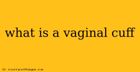 what is a vaginal cuff