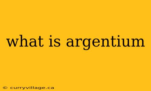what is argentium
