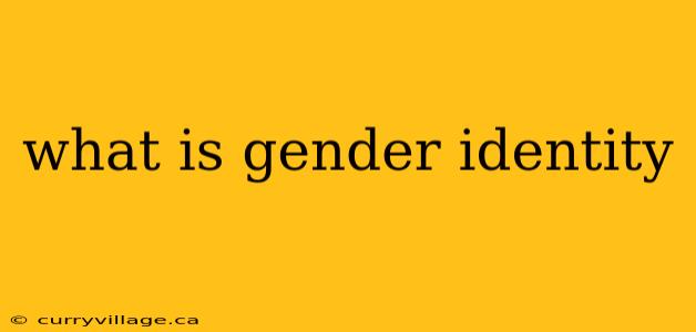 what is gender identity
