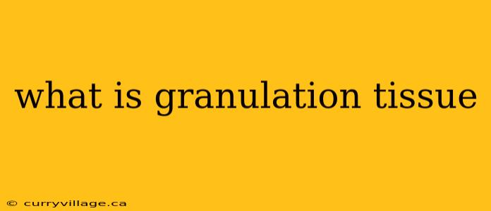 what is granulation tissue