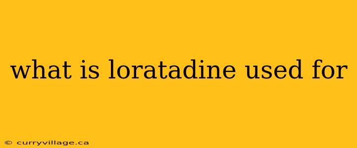 what is loratadine used for