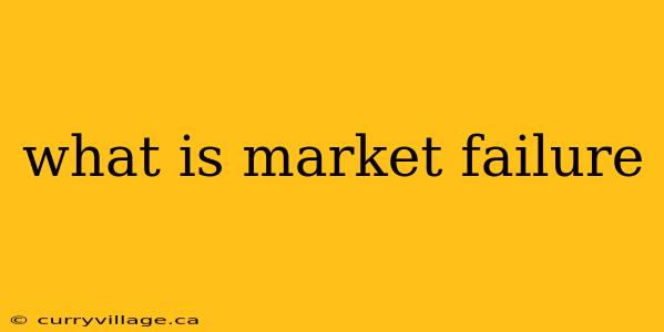 what is market failure