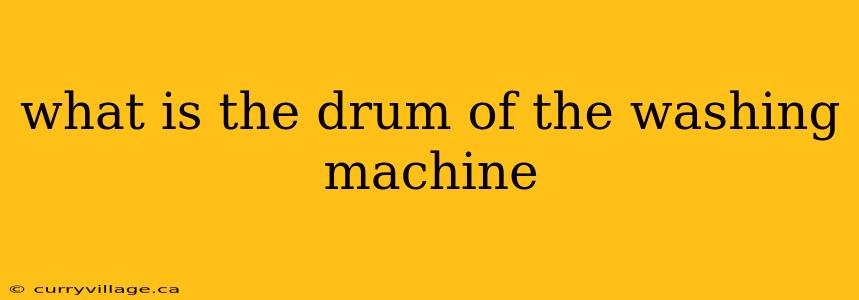 what is the drum of the washing machine