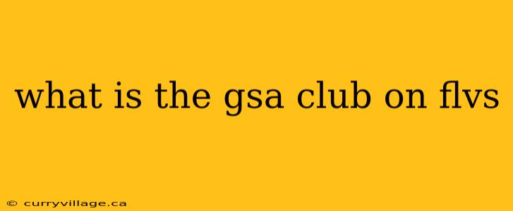 what is the gsa club on flvs