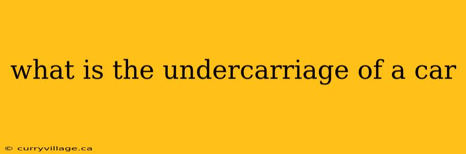 what is the undercarriage of a car