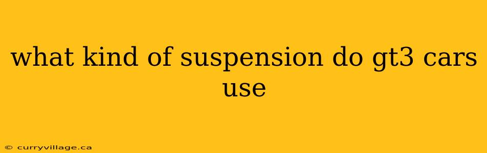 what kind of suspension do gt3 cars use
