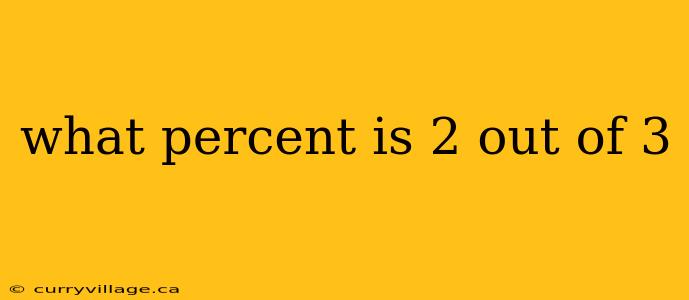what percent is 2 out of 3