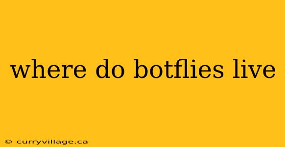 where do botflies live