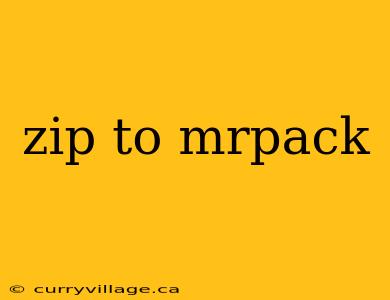 zip to mrpack